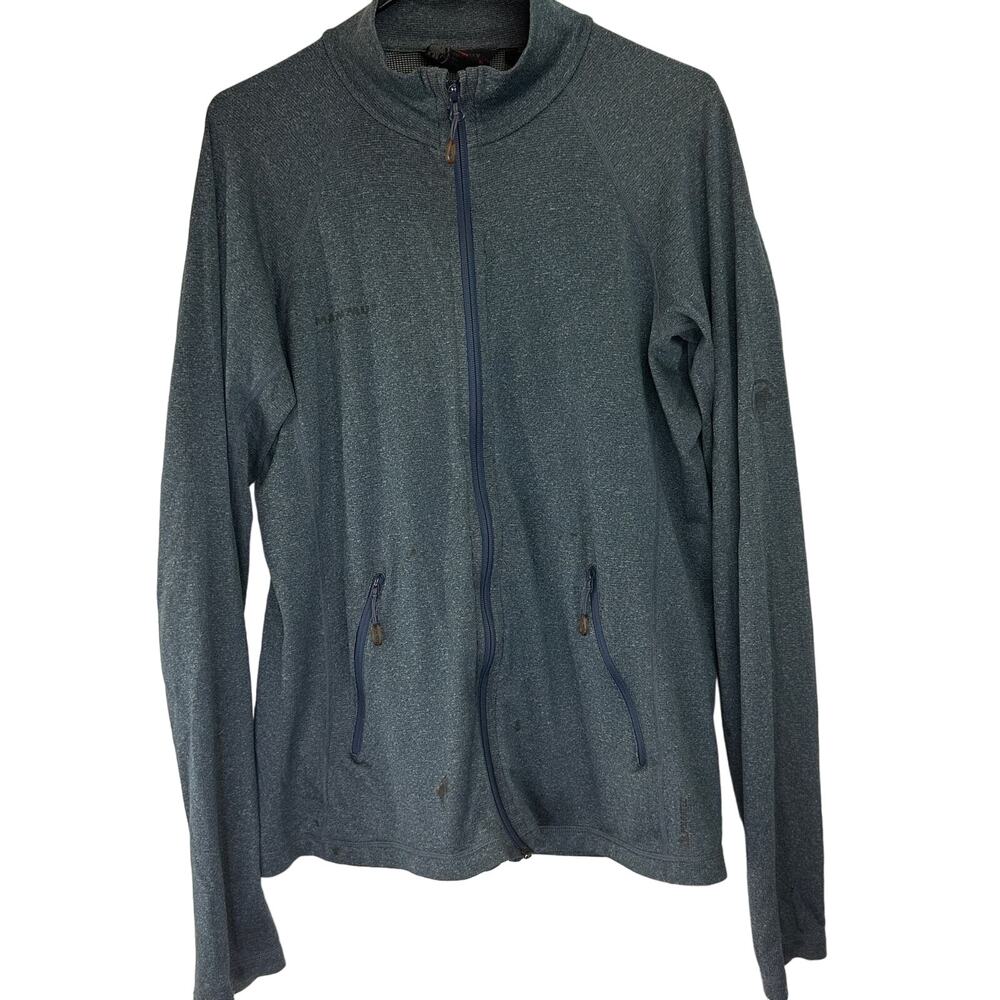 Mammut Mens Blue Light Weight Zip Up Size XL